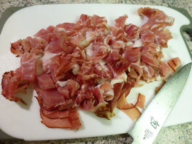 Rezept: Schinken-Hasenfilet-Rosenkohlpfanne Bild Nr. 4 Schinken-Hasenfilet-Rosenkohlpfanne - Rezept - Bild Nr. 4