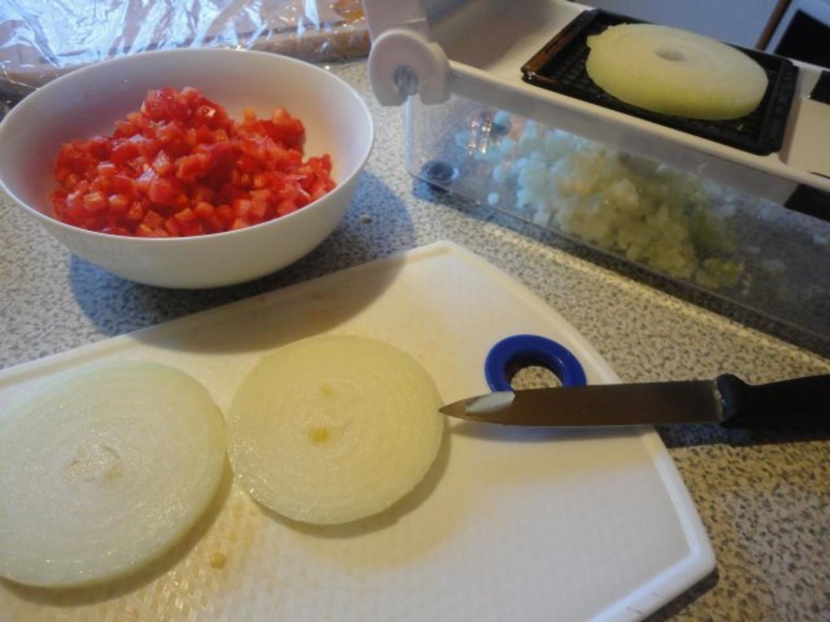 gefüllte Puten Röllchen mit Champignon Sauce & Press Kartoffel - Rezept - Bild Nr. 4