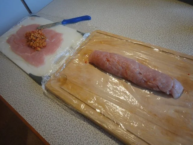 gefüllte Puten Röllchen mit Champignon Sauce & Press Kartoffel - Rezept - Bild Nr. 14