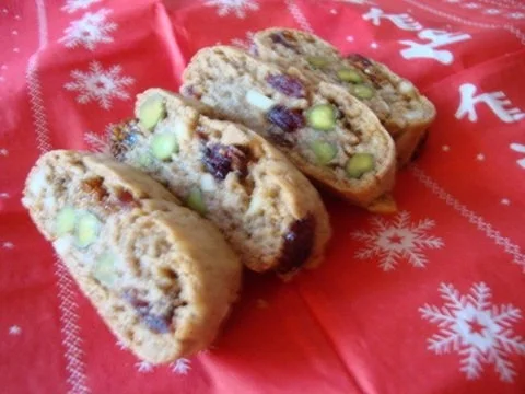 Gewürz-Cantuccini mit Cranberries und Pistazien - Rezept - Bild Nr. 2