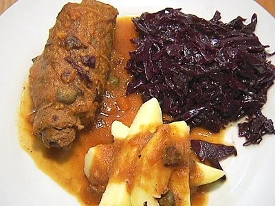 Rouladen mit selbstgemachtem Rotkohl - Rezept