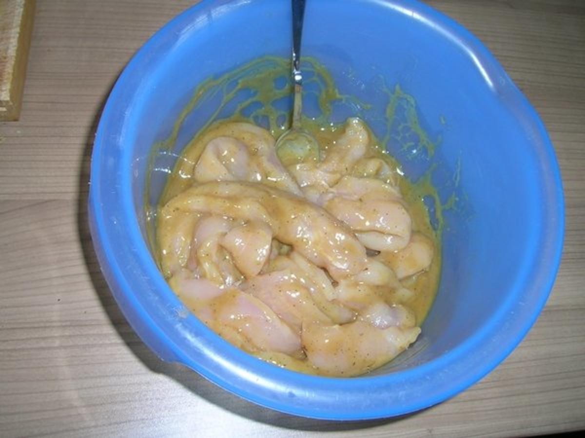 Bilder für Hähnchenspieße in Honig-Senf-Marinade - Rezept