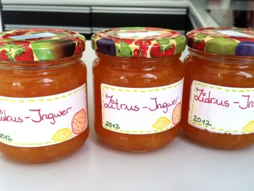 Rezept: Zitrus-Marmelade mit Ingwer Bild Nr. 2 Zitrus-Marmelade mit Ingwer - Rezept - Bild Nr. 2