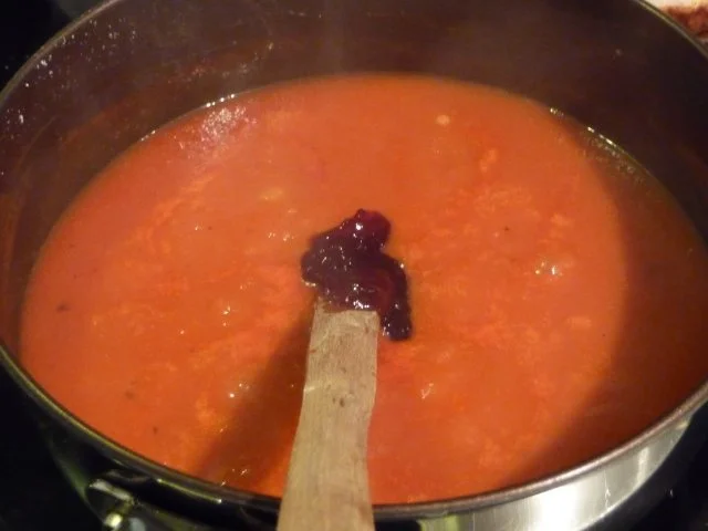 Pasta : Spaghetti mit Tomatensoße dazu Pizza-Leberkäse oder groben Leberkäse - Rezept - Bild Nr. 6