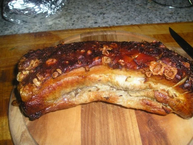 Rezept: gebratenes Bauchfleisch mit viel Kümmel Bild Nr. 4 gebratenes Bauchfleisch mit viel Kümmel - Rezept - Bild Nr. 4