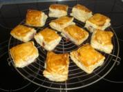 gefüllte Blätterteigkissen - Rezept