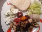 Gyros Pita mit 2 Variationen Fleisch "Hellas" - Rezept