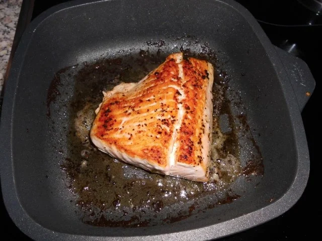 Versuch in Lila, getrüffelt, mit Lachs im Kräuterkleid>> - Rezept - Bild Nr. 4