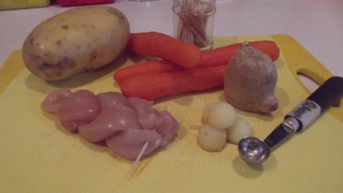 Geflügel-Zöpfli "Noriana" auf Vichy-Karotten - Rezept - Bild Nr. 4