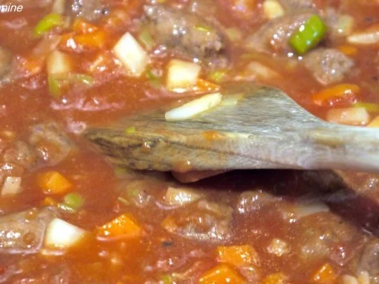 Spaghetti mit Merguez-Tomaten-Sauce - Rezept - Bild Nr. 10