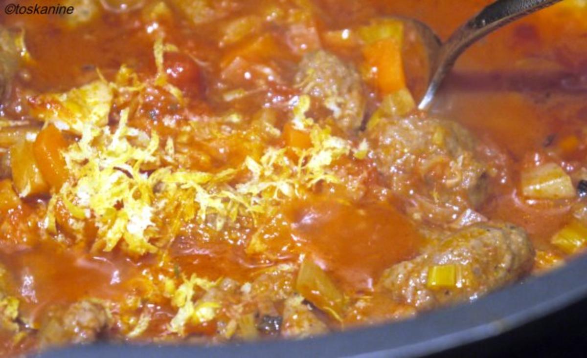 Spaghetti mit Merguez-Tomaten-Sauce - Rezept - Bild Nr. 15
