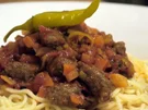 Spaghetti mit Merguez-Tomaten-Sauce - Rezept