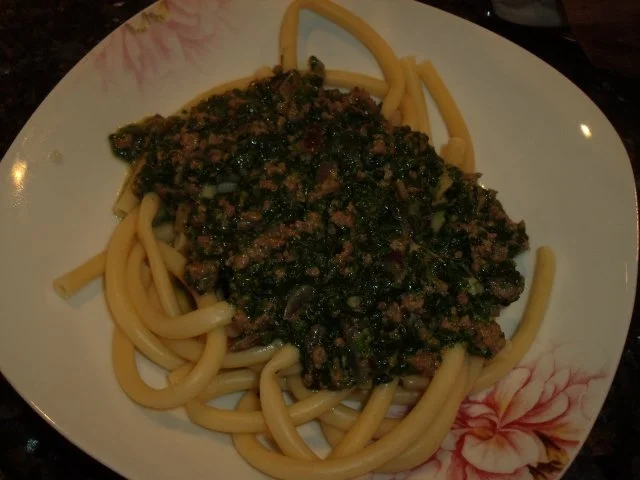 Spinat-Hackfleisch-Sauce - Rezept - Bild Nr. 2