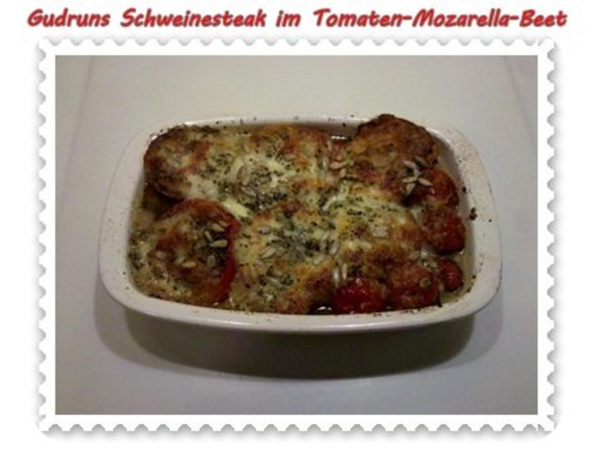 Fleisch: Pikantes Schweinesteak im Tomaten-Mozarella-Nest - Rezept - Bild Nr. 9