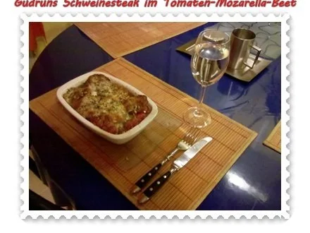 Rezept: Fleisch: Pikantes Schweinesteak im Tomaten-Mozarella-Nest Bild Nr. 11 Fleisch: Pikantes Schweinesteak im Tomaten-Mozarella-Nest - Rezept - Bild Nr. 11