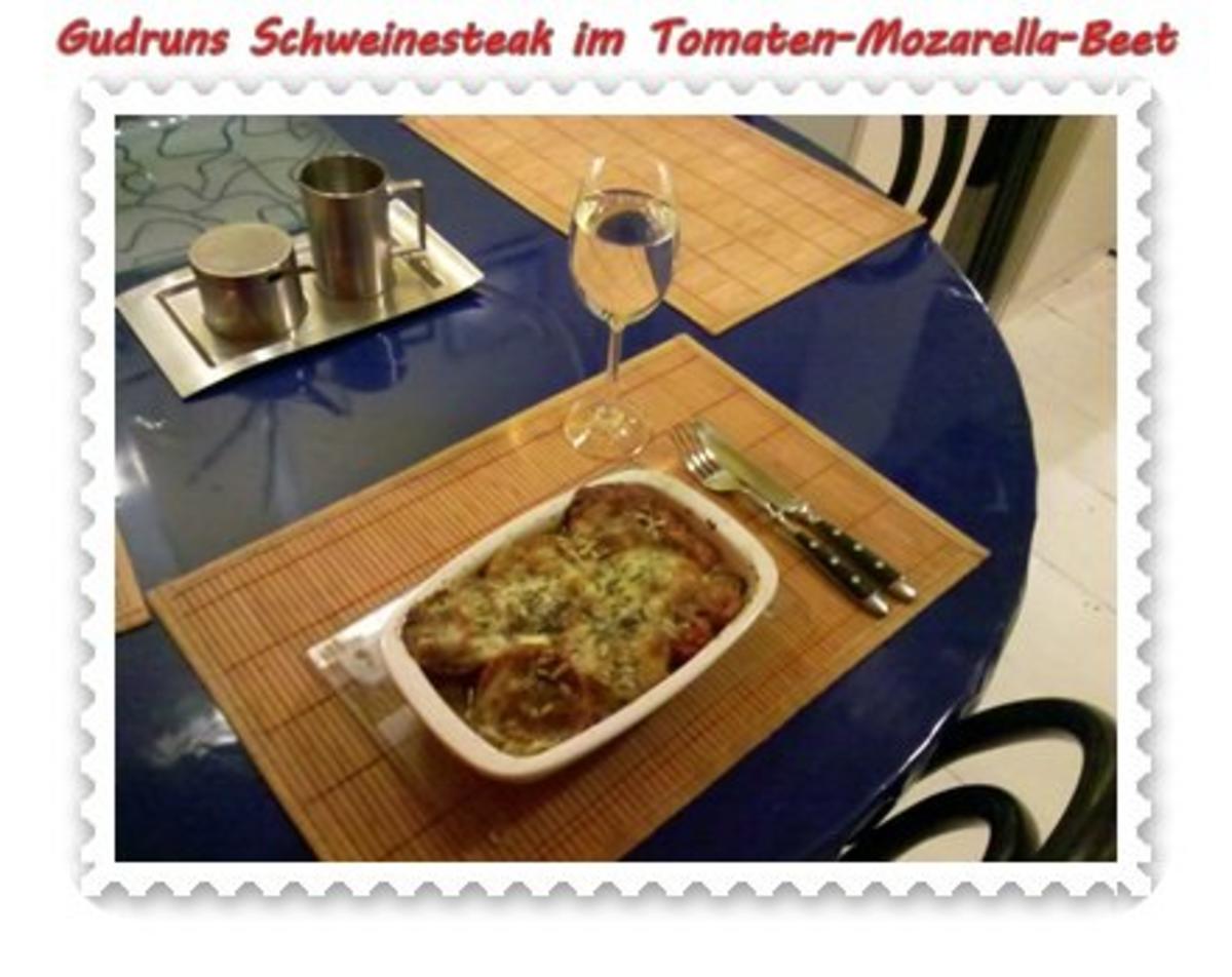 Fleisch: Pikantes Schweinesteak im Tomaten-Mozarella-Nest - Rezept - Bild Nr. 12