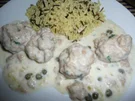 Königsberger-Klopse an Wildreis & Feldsalat - Rezept
