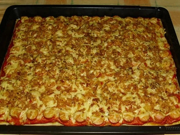 schnelle Hot Dog Pizza - Rezept