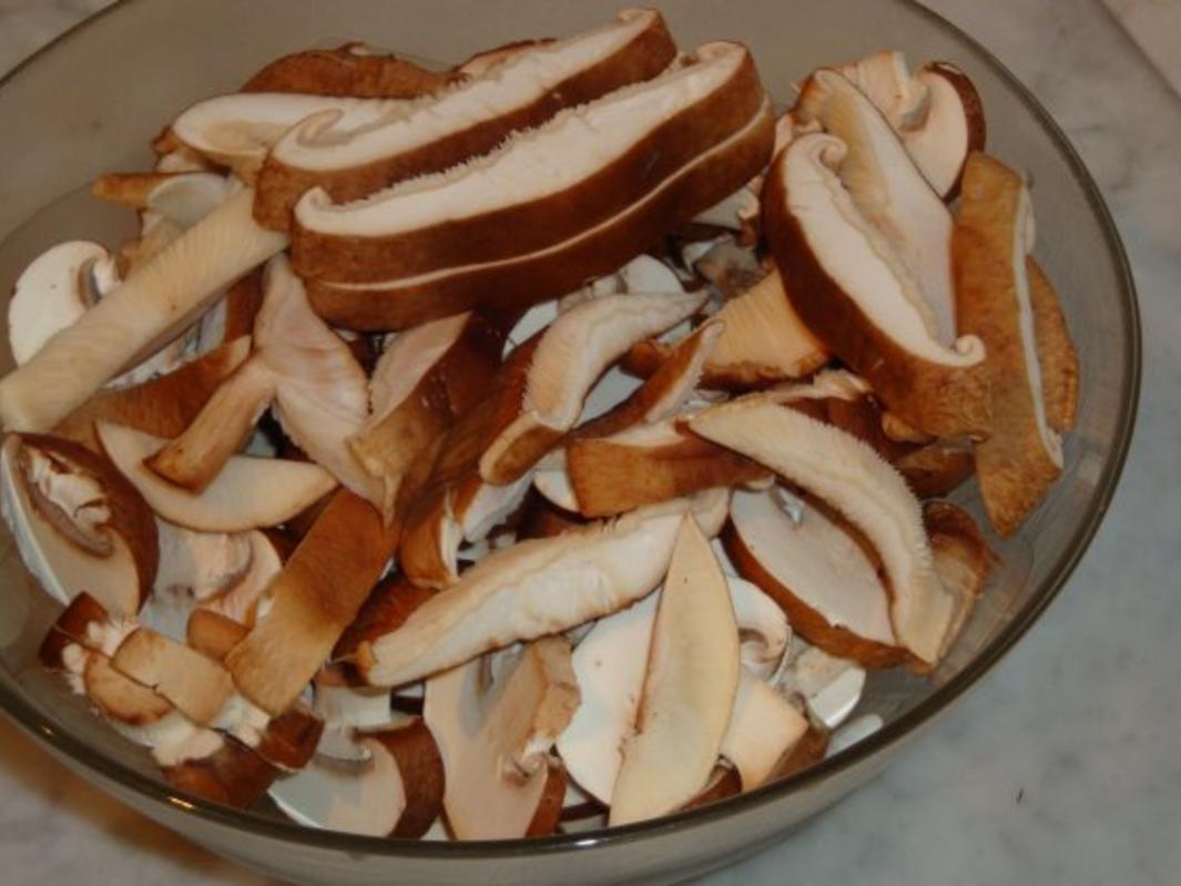Pfannkuchen mit Käse oder Schinkenfüllung mit Pilzen - einfach - von magica
