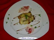 Kräuterseitling mit Bergkäse überbacken, - Rezept