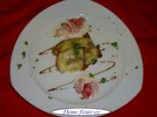 Kräuterseitling mit Bergkäse überbacken, - Rezept