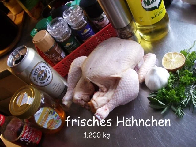 Hähnchen auf der Bierdose - Rezept
