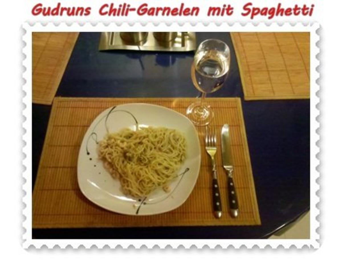 Nudeln: Chili-Garnelen mit Gorgonzola und Spaghetti - Rezept - Bild Nr. 4