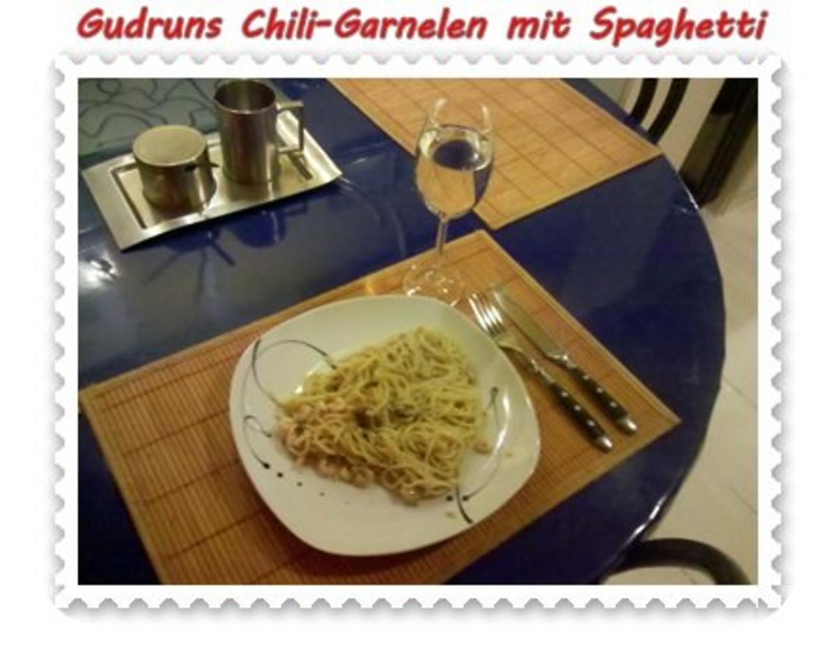 Nudeln: Chili-Garnelen mit Gorgonzola und Spaghetti - Rezept - Bild Nr. 6