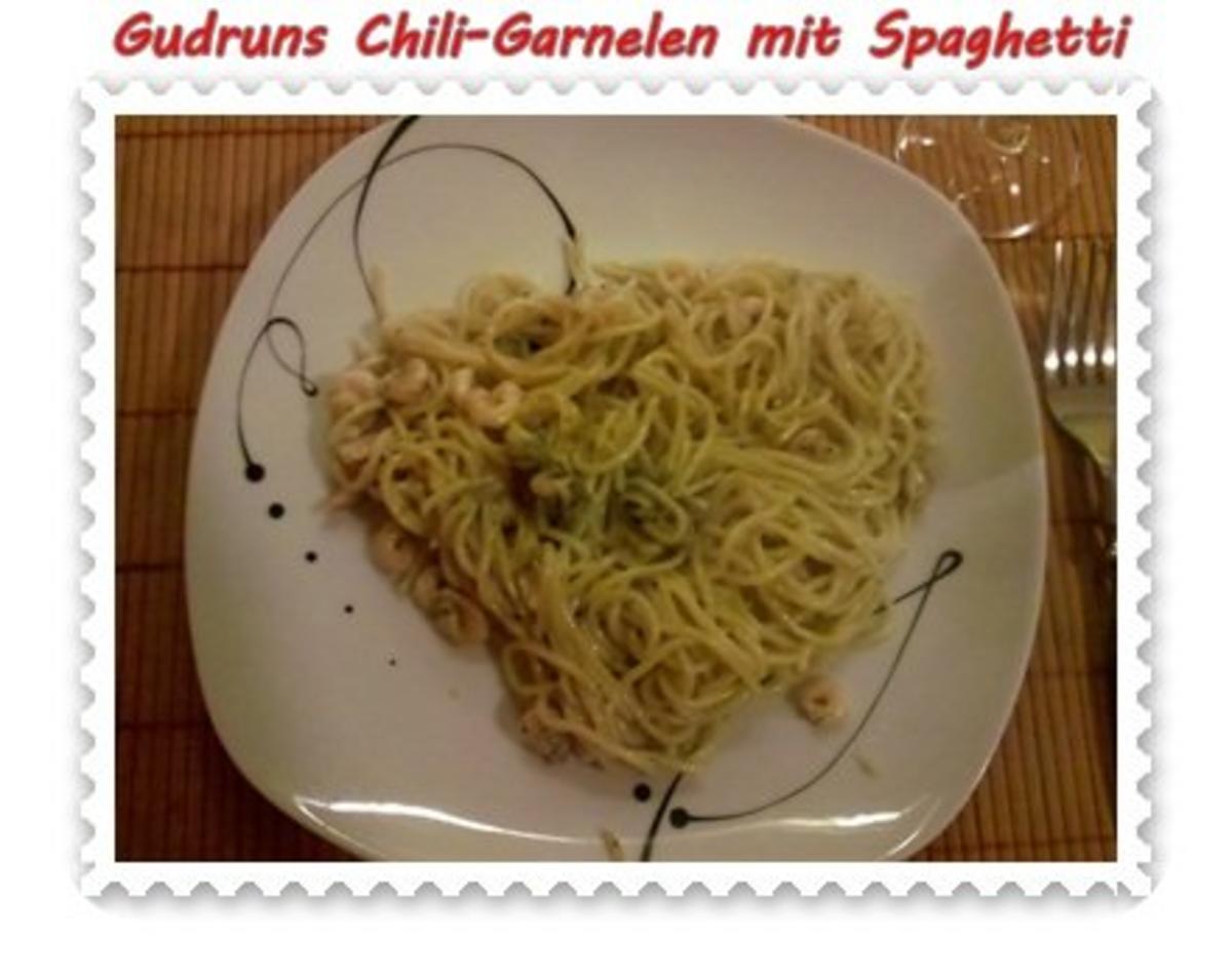 Nudeln: Chili-Garnelen mit Gorgonzola und Spaghetti - Rezept - Bild Nr. 7