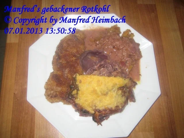 Rezept: Gemüse – Manfred’s gebackener Rotkohl Gemüse – Manfred’s gebackener Rotkohl - Rezept
