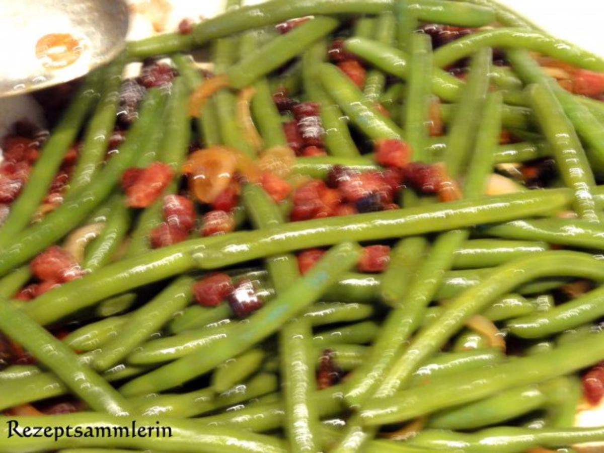 Gemüse:   frische feine BÖHNCHEN - Rezept