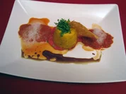 Kürbisflan auf Tomatenspiegel - Rezept