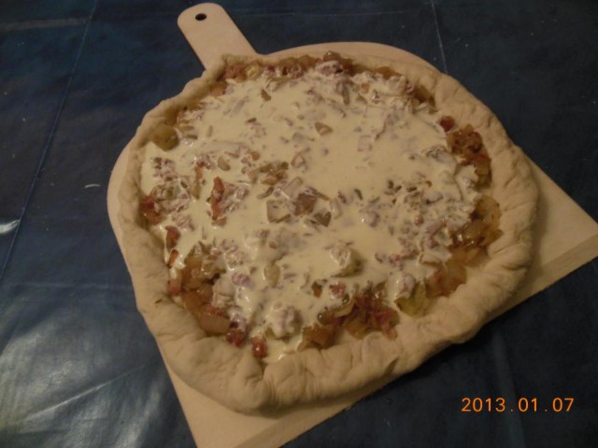 Pizza: Zwiebelkuchen - Rezept - Bild Nr. 3