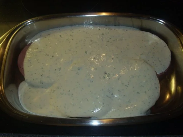 Rezept: Kasseler-Sahnemeerrettich Auflauf Bild Nr. 4 Kasseler-Sahnemeerrettich Auflauf - Rezept - Bild Nr. 4