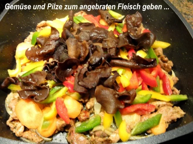 Fleisch:   REIS - FLEISCH - PFANNE mit exotischer Note - Rezept - Bild Nr. 5