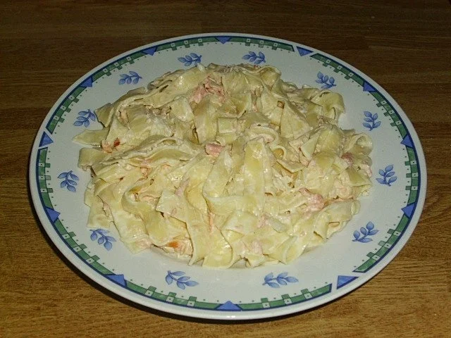 Räucherlachs Pasta - Rezept
