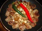Rezept: Mushrooms with small spicy Balls Mushrooms with small spicy Balls - Rezept