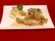 Rendezvous vom wilden Huhn, Erdäpfeln und den Herren des Waldes - Rezept