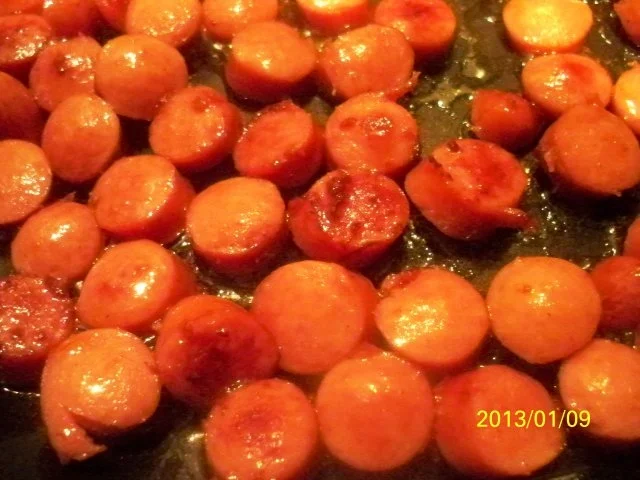 heiligabend-reste-würstchengulasch jäger art - Rezept - Bild Nr. 4