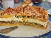 Stachelbeertorte mit Mandelbaiserdecke - Rezept