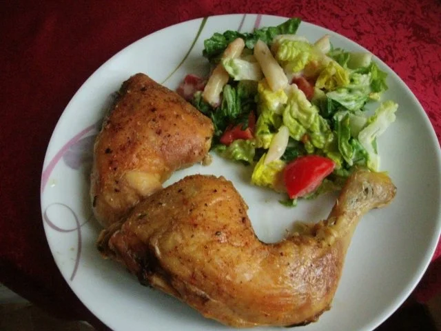 Broilerkeulen (Hähnchenkeulen)ohne Schnick und Schnack - Rezept