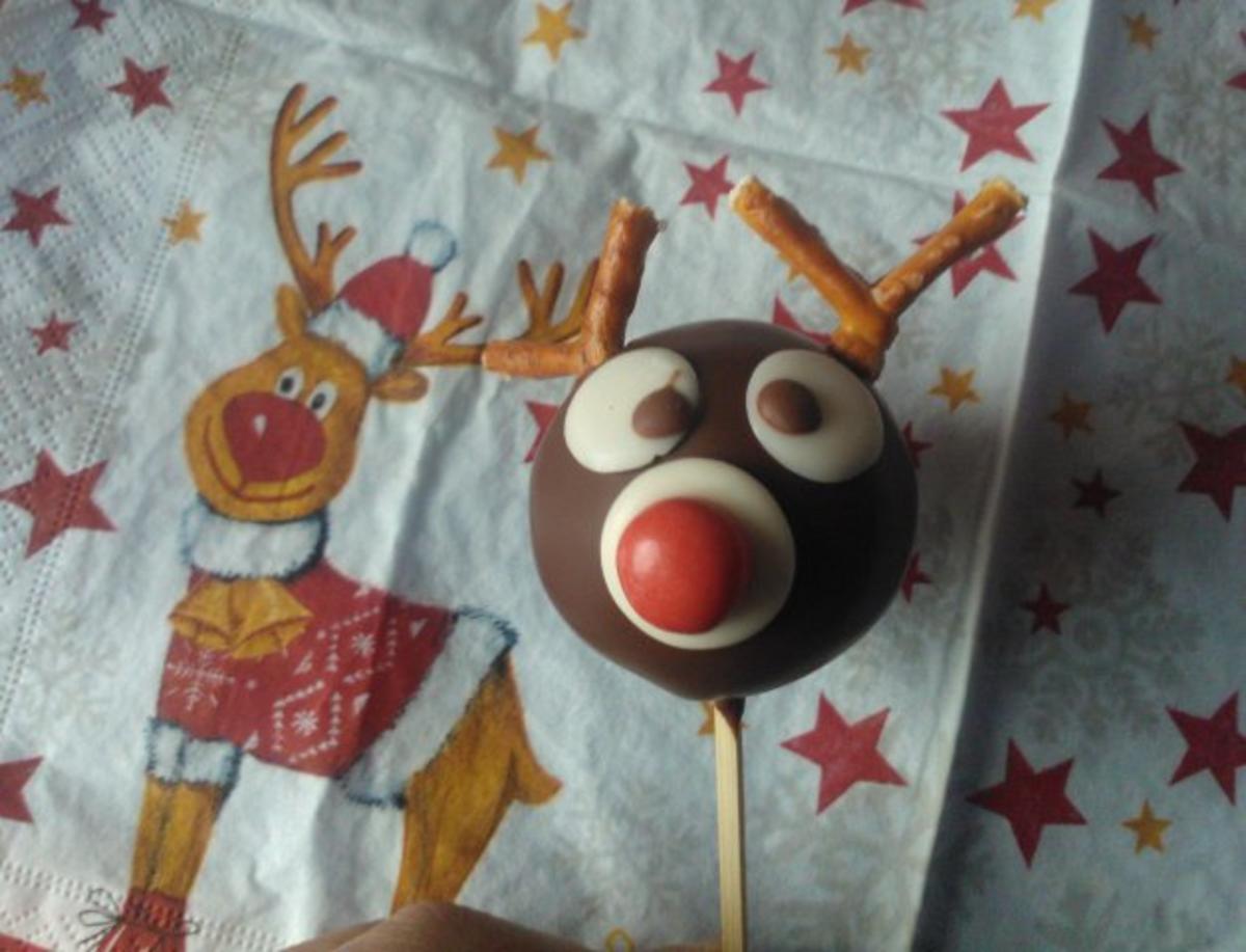 Bilder für Rudolph Cake Pops Rezept