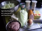 Spitzkohlauflauf mit Hackfleisch und Leberwurst - Rezept