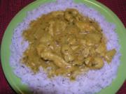 Annanas-Curry-Geschnetzeltes mit Kokosmilch - Rezept