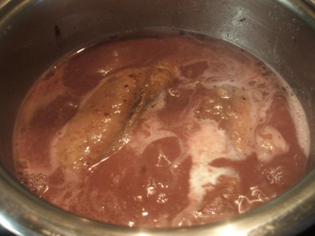 Fisch: Karpfenfilet mit Holunderbeersoße - Rezept - Bild Nr. 8