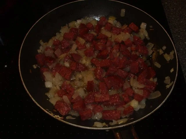 Rezept: Gemüseeintopf mit Salami Bild Nr. 4 Gemüseeintopf mit Salami - Rezept - Bild Nr. 4