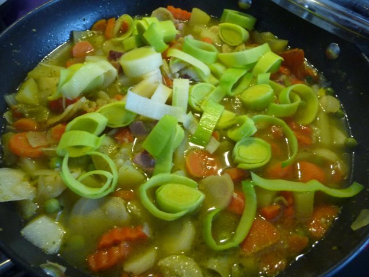 Suppen & Eintöpfe :  Bunte Gemüsesuppe aus dem Wok - Rezept - Bild Nr. 6