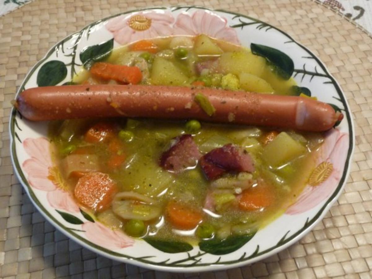 Suppen &amp; Eintöpfe : Bunte Gemüsesuppe aus dem Wok - Rezept - kochbar.de