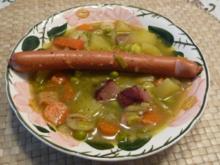 Suppen & Eintöpfe :  Bunte Gemüsesuppe aus dem Wok - Rezept