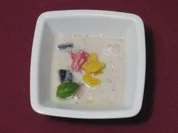 Mango, Litschi und Nanka in Kokosmilch - Rezept